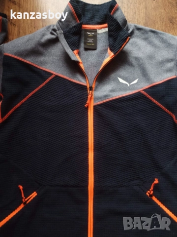 Salewa Puez Hybrid PL M FZ - страхотно мъжко горнище КАТО НОВО М, снимка 2 - Спортни дрехи, екипи - 52512486