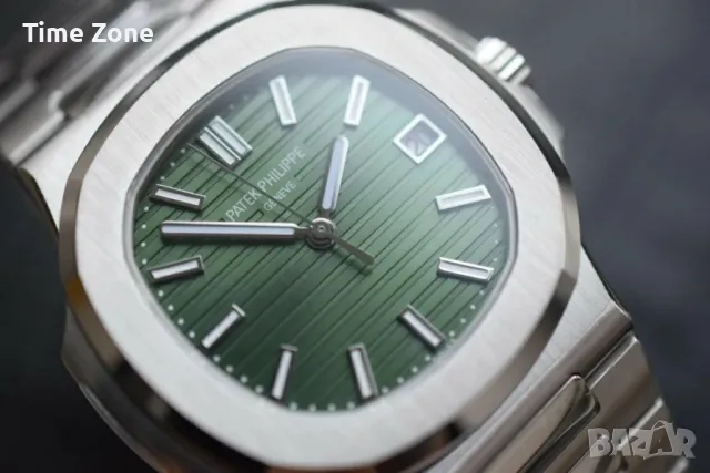 Patek Philippe Nautilus 40mm Steel Olive Green Dial Automatic Различни Варианти, снимка 5 - Мъжки - 48002729