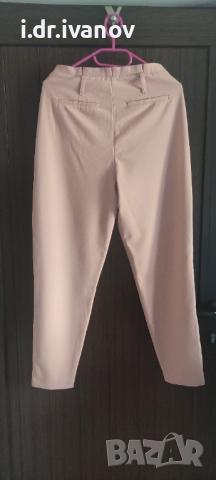 панталон с висока талия цвят пудра ONLY , снимка 2 - Панталони - 51638162