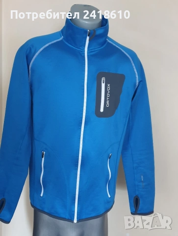 ORTOVOX Merino Inside Stretch Full Zip Mens Size L ОРИГИНАЛ! Мъжко горнище с цял цип - тик яке!, снимка 5 - Спортни дрехи, екипи - 53668746