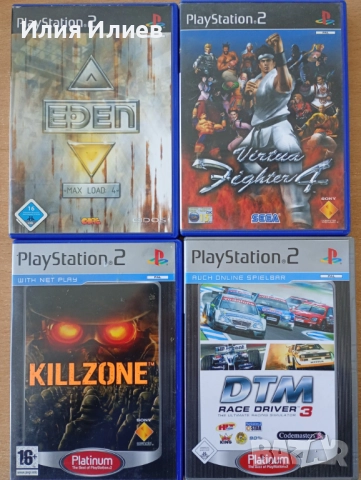 Project Eden / DTM Race Driver 3 Platinum / KILLZONE Platinum / Virtua Fighter 4 / PS2 игри