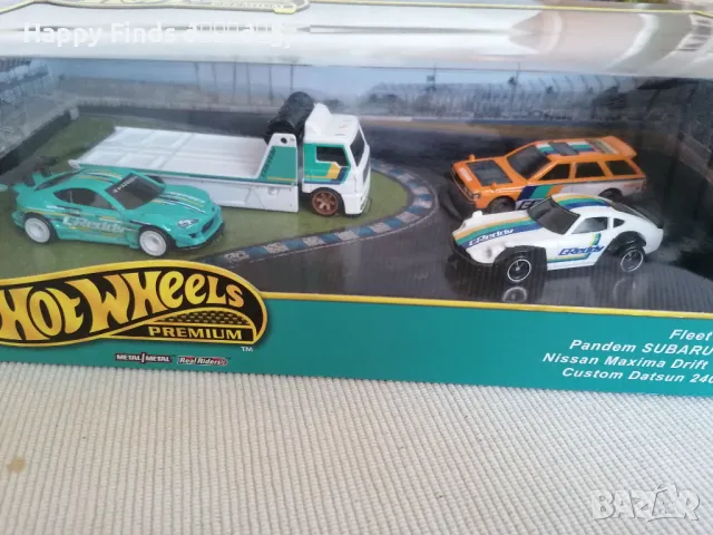 💕🧸Диорама Hot Wheels Premium Fleet Street tm,  Pandem SUBARU BRZ, Nissan Maxima Drift Car, C, снимка 2 - Колекции - 46926883