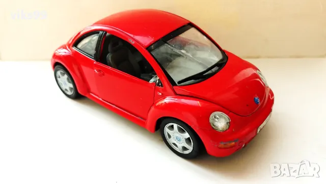 VOLKSWAGEN New Beetle Majorette - Мащаб 1:24, снимка 6 - Колекции - 48589471