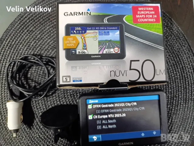 GPS навигация Garmin Nuvi 50LM EU BG доживотни карти, снимка 5 - Навигация за кола - 48009173