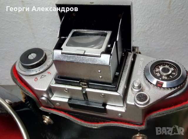 Стар ЛЕНТОВ ФОТОАПАРАТ Exa Ia Ihagee Dresden ГДР КРАСОТА !, снимка 2 - Антикварни и старинни предмети - 54223060