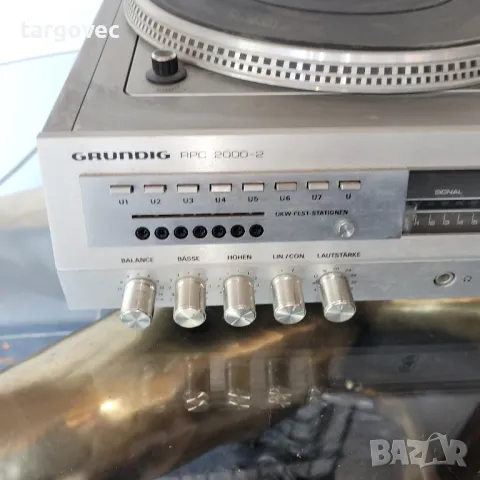 ретро грамофон касетофон и радио Grundig, снимка 2 - Радиокасетофони, транзистори - 50217799