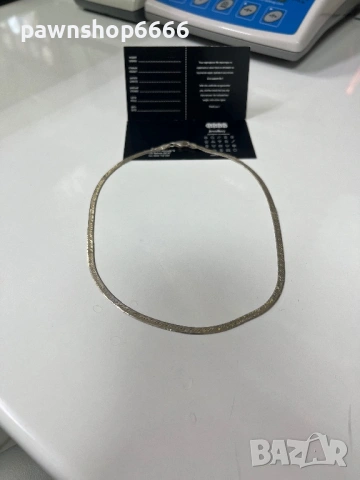 Сребърно колие 925 проба , 5,90 грама, снимка 6 - Колиета, медальони, синджири - 53646866