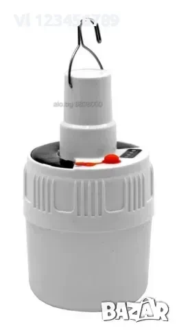 Чудесна, мощна и удобна акумулаторна къмпинг LED лампа за закачане с вградени батерии и соларно, снимка 4 - Къмпинг осветление - 50723077