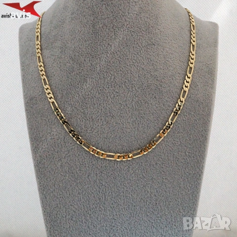 Синджир с 14К златно покритие 254573, снимка 4 - Колиета, медальони, синджири - 53016673