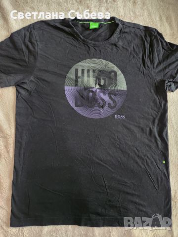 Оригинална тениска boss размер L , снимка 1 - Тениски - 45536388