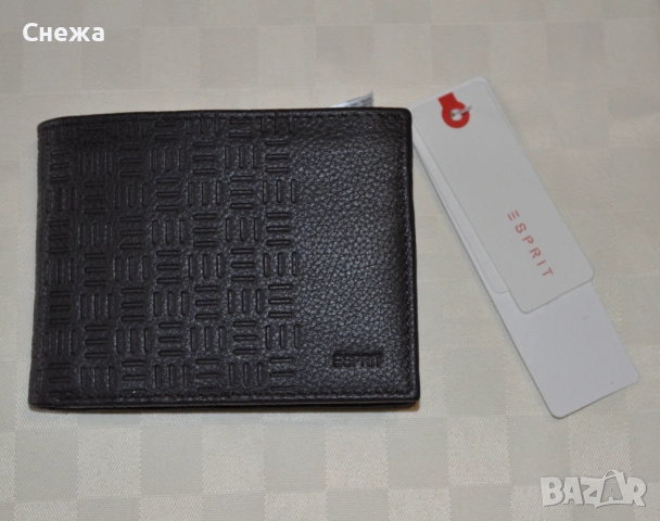 Esprit тъмнокафяв хоризонтален портфейл, снимка 8 - Портфейли, портмонета - 54153985