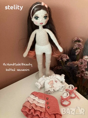 Плетена кукла Кати, снимка 3 - Кукли - 50945958