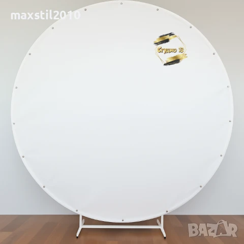 Бял винил за кръгла арка с капси, снимка 4 - Декорация - 50946453
