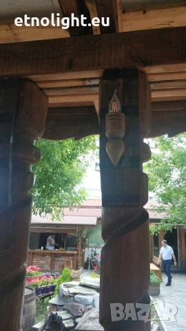 Ръчно изработени стенни лампи -аплици от бъчви с ръчно изработени дървени чашки!, снимка 4 - Лампи за стена - 53867821