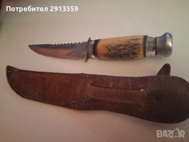 ловджийски нож уникат, снимка 3 - Ножове - 53469129