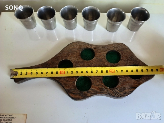 Комплект Стари Немски Калаени Чашки За Шот, снимка 10 - Антикварни и старинни предмети - 52125042