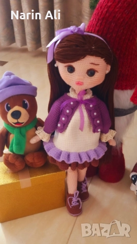 Плетена кукла, снимка 2 - Плюшени играчки - 52462136