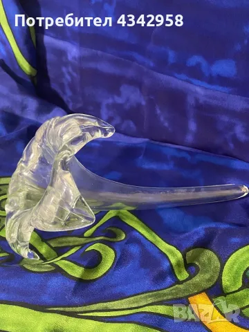 Стъклена ретро ваза. Германия