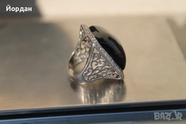 Сребърен дамски пръстен, снимка 4 - Пръстени - 49169360