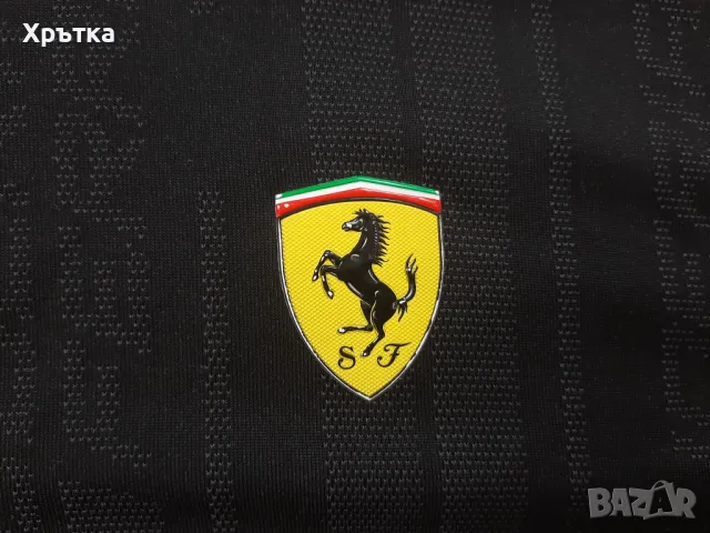 Puma x Ferrari - Оригинална мъжка тениска с яка размер M, снимка 7 - Тениски - 50392247