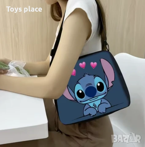 Текстилна чанта за рамо Лило и Стич Lilo and Stitch , снимка 3 - Раници - 50687268