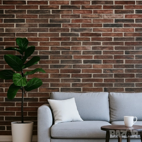 Декоративен 3D тухлен тапет за стени от PE пяна 77х70 см., снимка 15 - Други стоки за дома - 52013200