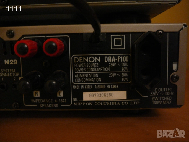 DENON DRA-F100 I DCD-F100, снимка 7 - Ресийвъри, усилватели, смесителни пултове - 48705721