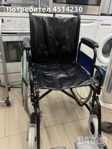 Чисто нова инвалидна количка с подлакътници и поставки за крака, снимка 4 - Инвалидни колички - 52891583