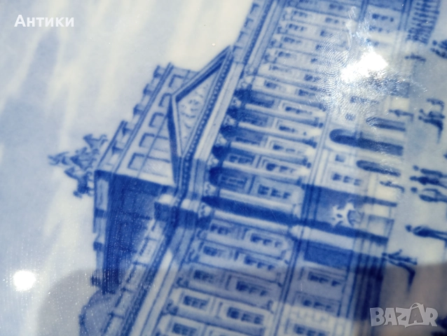 Порцеланова стара чиния за стена маркирана, снимка 7 - Декорация за дома - 52642821