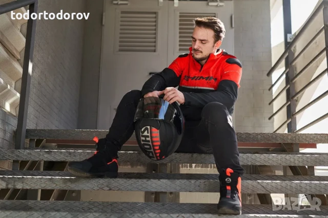 Мъжко двуслойно текстилно мотоциклетно мото яке SHIMA DRIFT RED, снимка 3 - Аксесоари и консумативи - 51209061