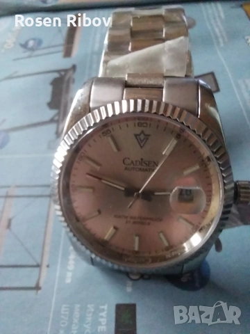продавам мъжки чисто нов механичен 21 автомачен часовник cadisen механизъм цитизен , снимка 3 - Мъжки - 53220985