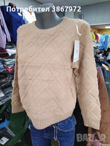 Дамска блуза памук и ангора , снимка 9 - Блузи с дълъг ръкав и пуловери - 52478019