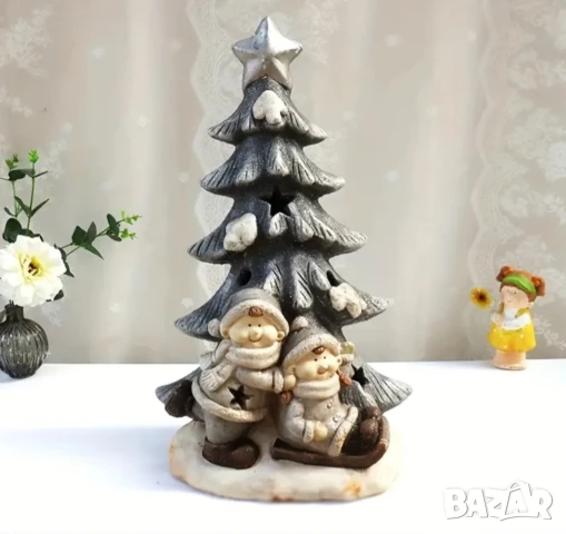 Молд деца с коледна елха 