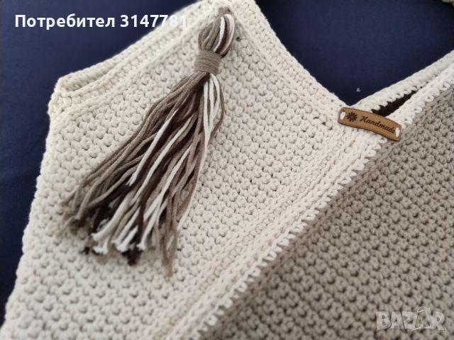дамска плетена чанта Handmade, снимка 6 - Чанти - 46396973