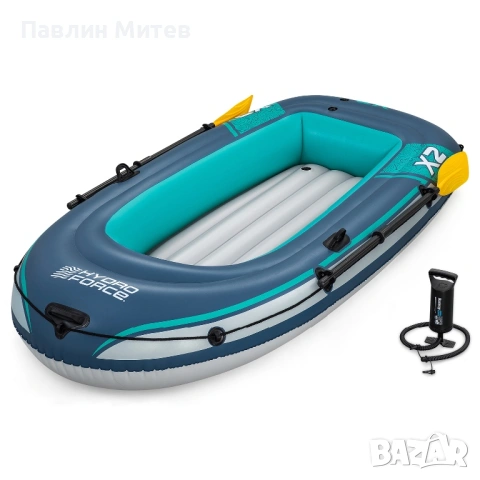 Нова надуваема лодка Hydro Force® raft -set Trek™ X2 232 x 118 x 37 cm