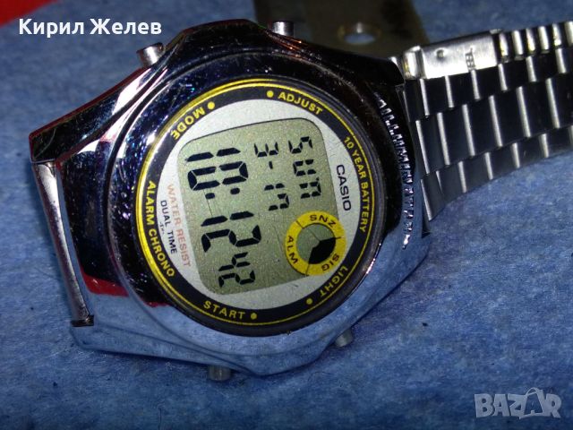 CASIO ILLUMINATOR Стар ЯПОНСКИ КОЛЕКЦИОНЕРСКИ ЕЛЕКТРОНЕН ЧАСОВНИК КАСИО с ВЕРИЖКА РАБОТЕЩ 43934, снимка 18 - Антикварни и старинни предмети - 45115317