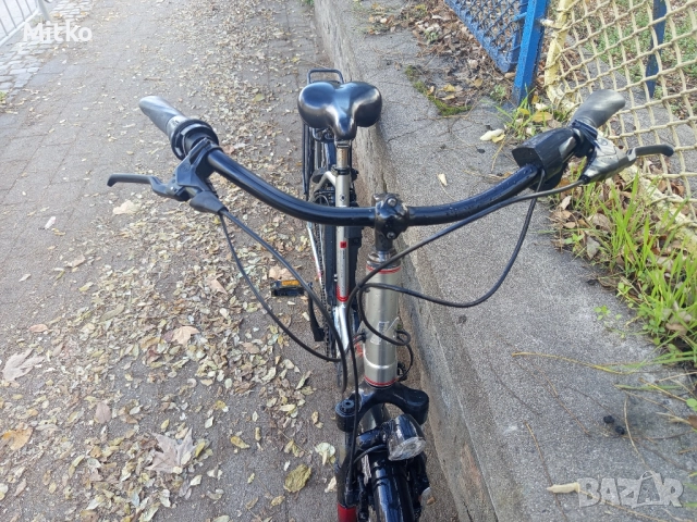 28 цола електрически алуминиев велосипед с 7 скорости усилени капли амортисьори хидравлични спирач, снимка 7 - Велосипеди - 52547922
