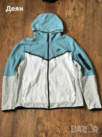 Nike fech fleece tracksuit baby blue светло син, снимка 2 - Спортни дрехи, екипи - 53386309