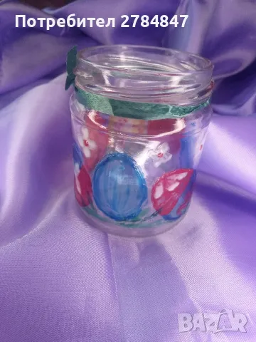 Ръчно рисуван буркан Великден , снимка 12 - Декорация за дома - 49909877