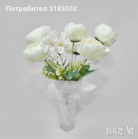 Изкуствени букети с божури – Елегантна и вечна красота за всяко пространство, снимка 7 - Изкуствени цветя - 51227825