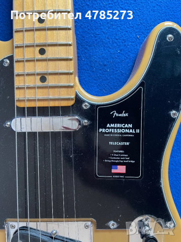 Fender American Professional II Telecaster – Butterscotch Blonde (Като Нова), снимка 2 - Китари - 54063854