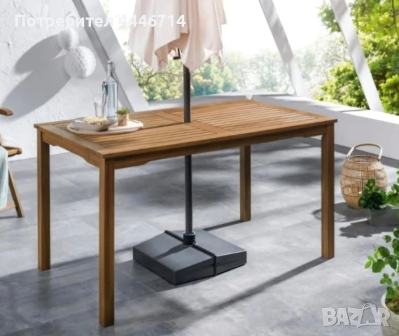 Градинска дървена маса от акация