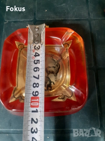 Страхотен стар руски пепелник - каталин - с ловни мотиви, снимка 7 - Антикварни и старинни предмети - 53327010