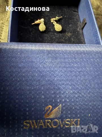 Сваровски обеци, снимка 2 - Обеци - 53918573
