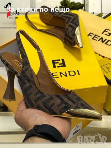 Дамски обувки на ток Fendi Код D118 - 3 цвята, снимка 6 - Дамски обувки на ток - 46407264