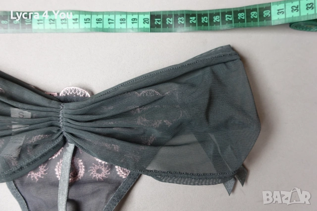 XS/S сиви луксозни прашки с розова бродерия, снимка 7 - Бельо - 53688119