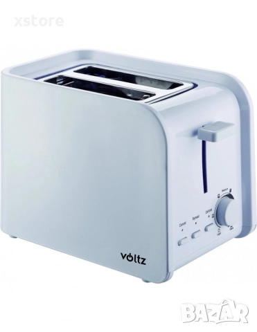 Тостер за хляб Voltz V51440E, 750W, 2 филийки, Бял