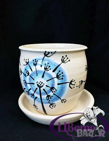 Керамични саксии -ръчна изработка 🇧🇬, снимка 2 - Декорация за дома - 48306737