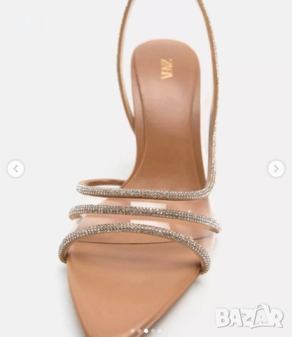 Сандали на ток на Zara , снимка 5 - Сандали - 53840248