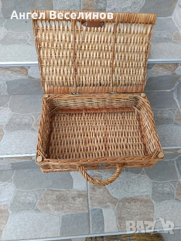 ретро кошница за пикник , снимка 6 - Антикварни и старинни предмети - 54078335